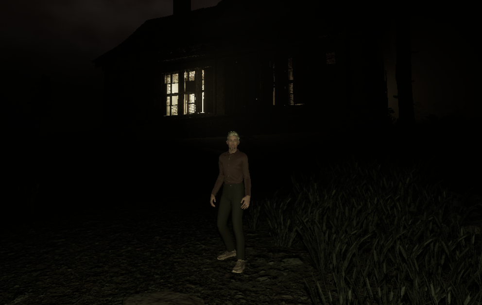 Folk Horror Game Prototype cabin shot